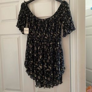 Brand New Free People Patterned Blouse